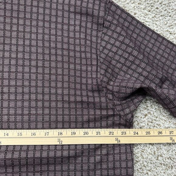 Vintage 90s Callaway Polo Shirt Men's Medium Red AOP Diamond Pattern Cotton Y2K - Picture 15 of 16